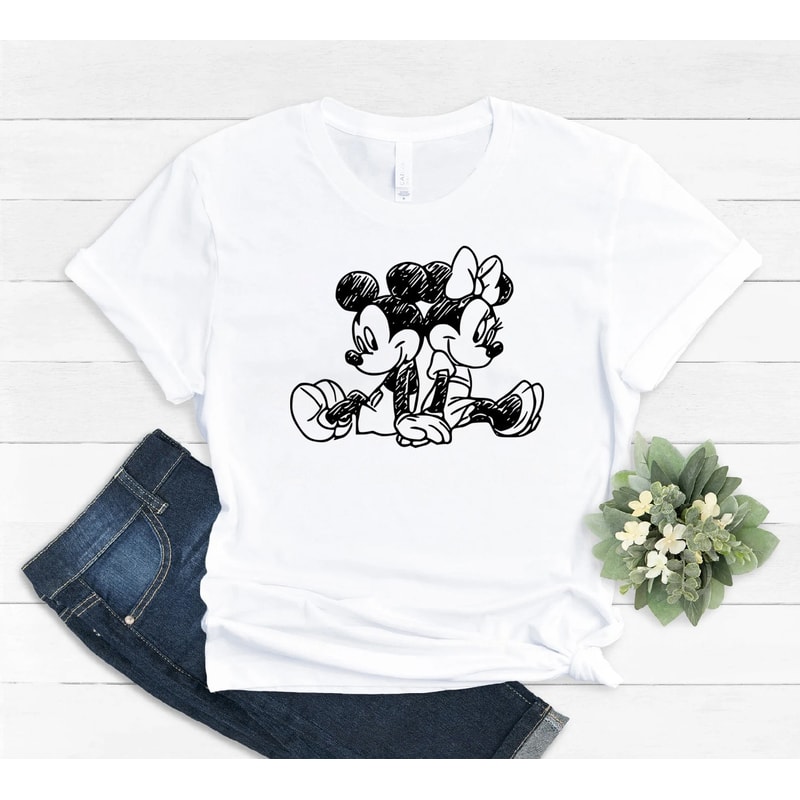 Vintage Mickey and Minnie Shirt, minnie mouse shirt, disney unisex shirt, Vintage Mickey Shirt, Mickey ears shirt, disney shirt,disney shirT - 3.jpg