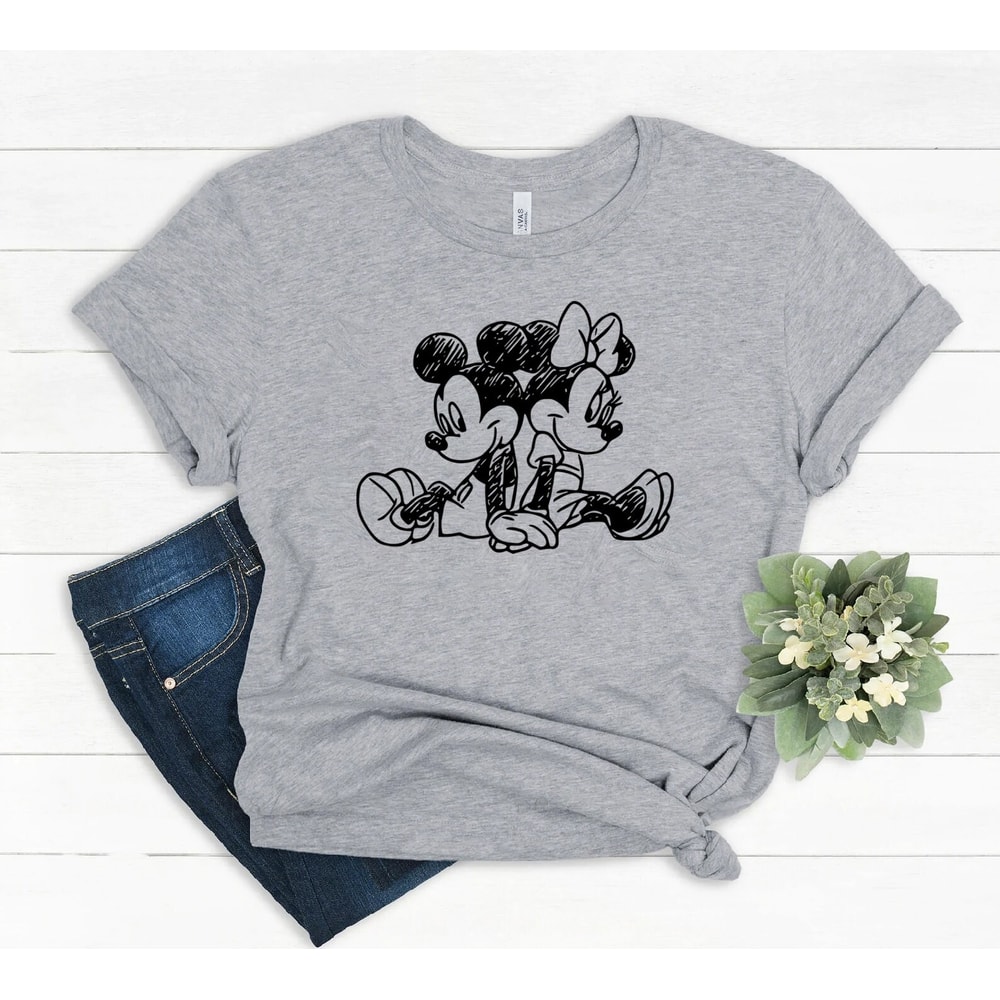 Vintage Mickey and Minnie Shirt, minnie mouse shirt, disney unisex shirt, Vintage Mickey Shirt, Mickey ears shirt, disney shirt,disney shirT - 4.jpg
