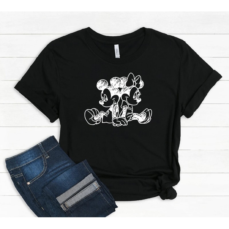 Vintage Mickey and Minnie Shirt, minnie mouse shirt, disney unisex shirt, Vintage Mickey Shirt, Mickey ears shirt, disney shirt,disney shirT - 5.jpg