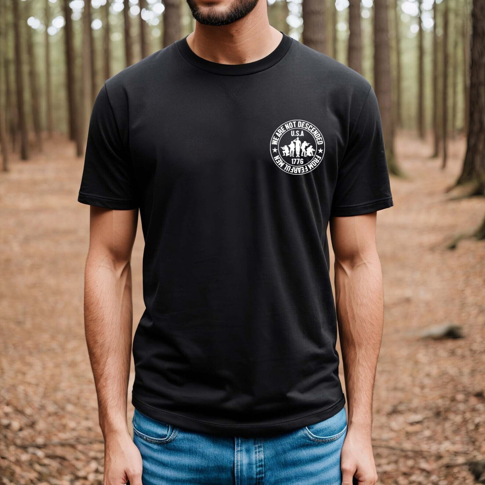 We Are Not Descended from Fearful Men, 1776 Shirt, 4th of July Family Matching Shirt, Patriotic Shirts, Republican Shirt, Conservative Shirt - 5.jpg