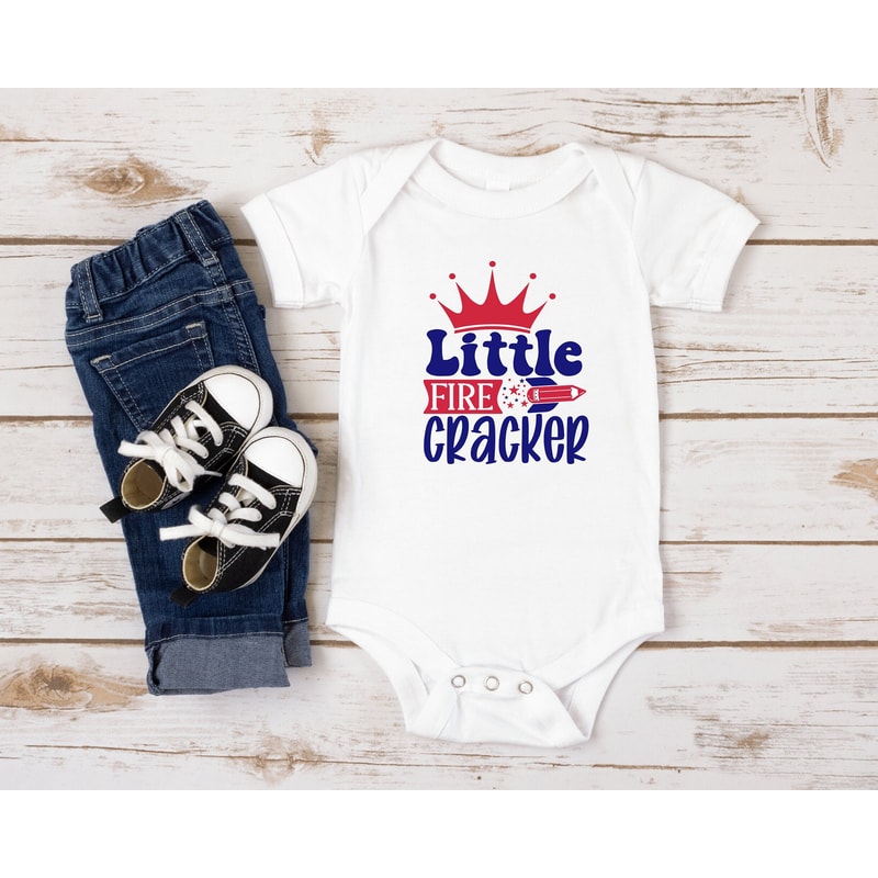 All American Bodysuit for Baby Boy 4th of July Tee Heavy Cotton Family Matching for Kids Freedom Shirt USA Infant - 1.jpg