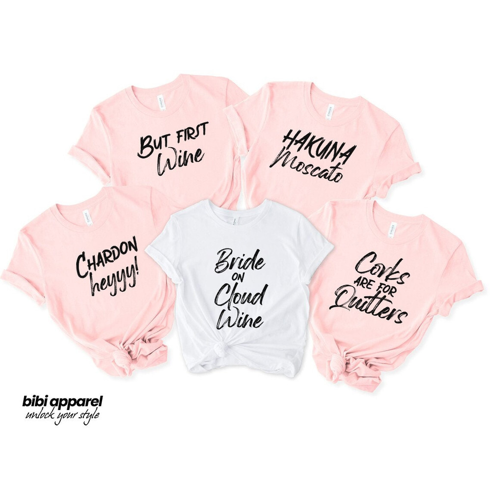 Wine Bachelorette Party Shirts, Winery Bachelorette Shirts, Hakuna Moscato, Wine Tasting Shirt, Funny Wine Shirts, Wine Theme Bachelorette - 1.jpg