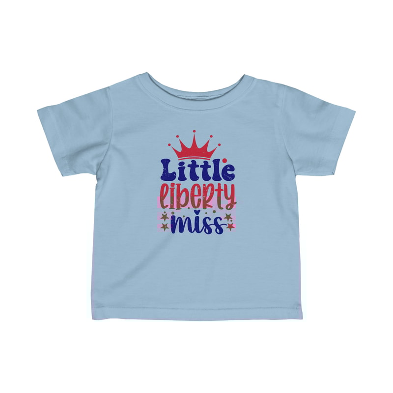 All American Infant Toddler Girl Tshirt Little Liberty Miss USA Shirt Freedom Lady Liberty Tee Family Matching 4th of July T-shirt for Her - 4.jpg