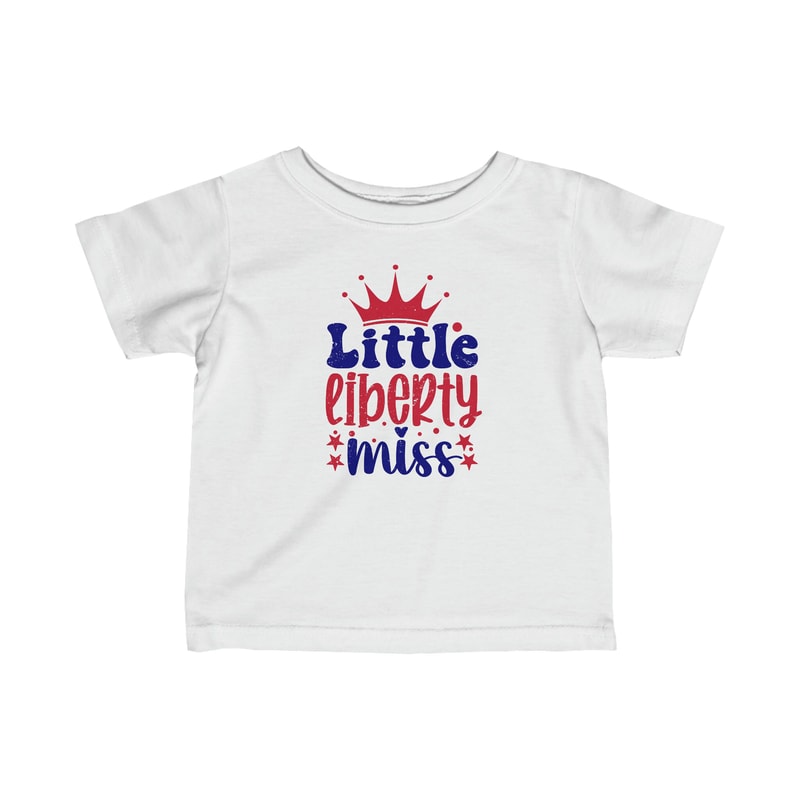 All American Infant Toddler Girl Tshirt Little Liberty Miss USA Shirt Freedom Lady Liberty Tee Family Matching 4th of July T-shirt for Her - 5.jpg