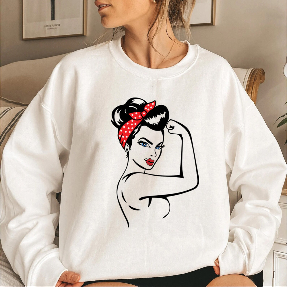 Women's Tshirt, Rosie the Riveter Shirt, We Can Do it T-shirt, Strong women GIRL power shirt, American Apparel, Motivational, Inspirational - 2.jpg