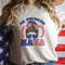 All American Mama Graphic Tee 4th of July Mom Messy Bun Family Tshirt Independence Women's Freedom Shirt Mommy & Me USA Flag Red White Blue - 1.jpg