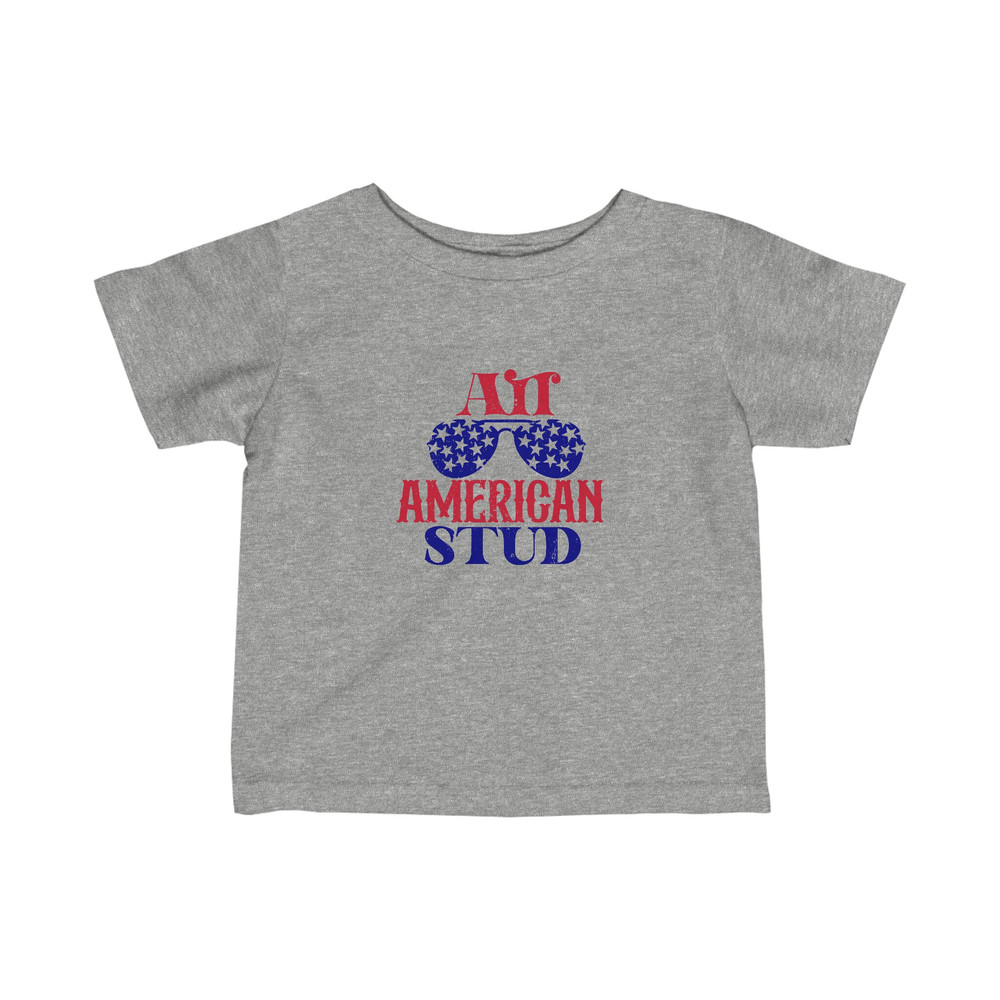 All American Stud Tshirt for Toddler Boy 4th of July Tee Heavy Cotton Family Matching for Kids Freedom Shirt USA 2T 3T 4T 5T 6T - 1.jpg