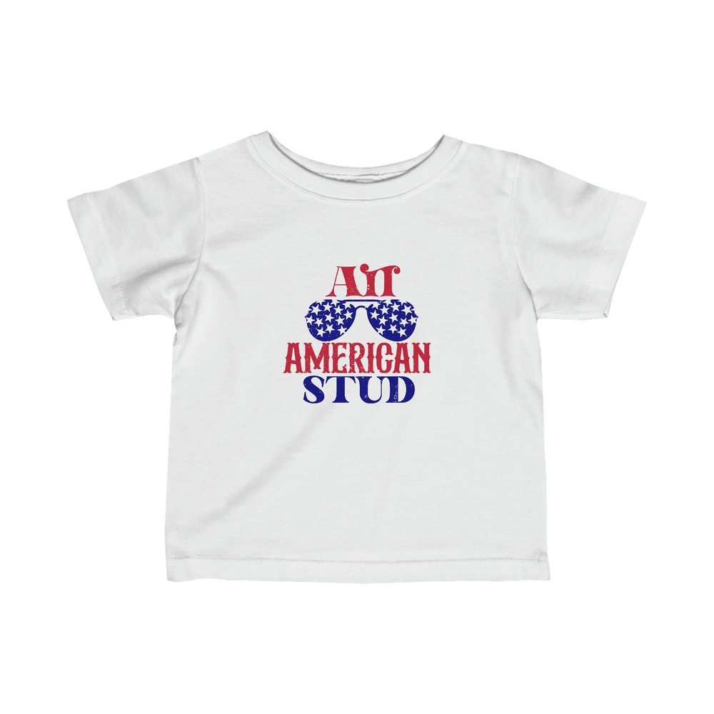 All American Stud Tshirt for Toddler Boy 4th of July Tee Heavy Cotton Family Matching for Kids Freedom Shirt USA 2T 3T 4T 5T 6T - 5.jpg