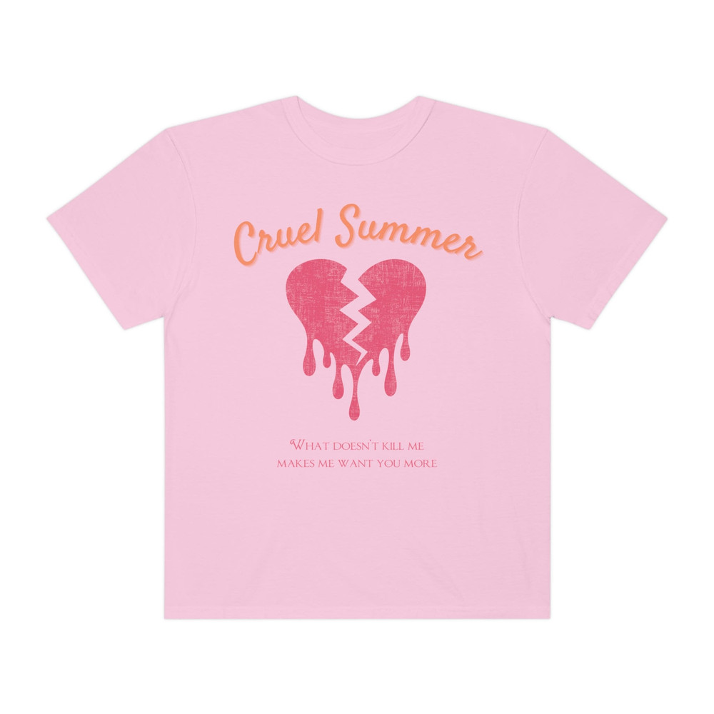 Comfort Colors Cruel Summer Bleeding Heart Tshirt Taylor Swift Lover Merch The Eras Tour Concert Tee Devils Angels Roll Swiftees Swiftie - 6.jpg