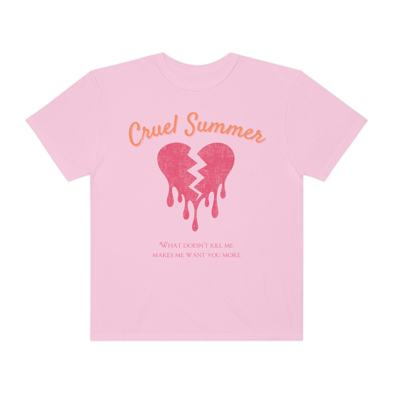 Comfort Colors Cruel Summer Bleeding Heart Tshirt Taylor Swift Lover Merch The Eras Tour Concert Tee Devils Angels Roll Swiftees Swiftie - 6.jpg