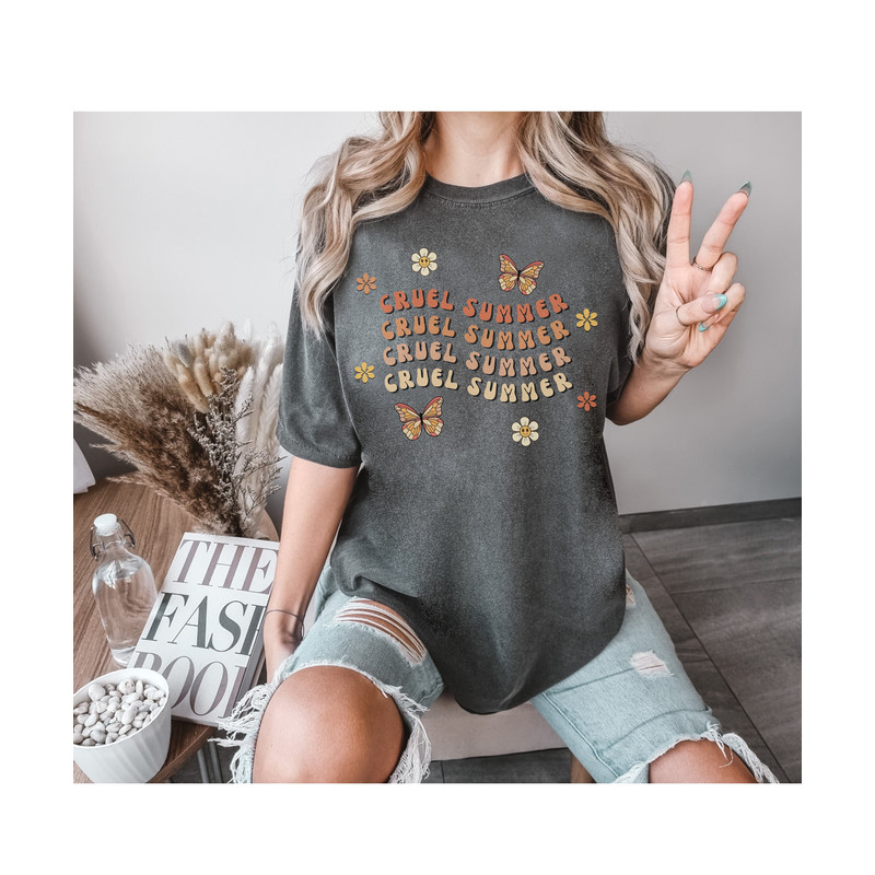 Comfort Colors Groovy Cruel Summer Tshirt Taylor Swift Lover Eras Tour Merch Tee Swiftees Hippie Swiftie Boho Cruel Summer Merch Tay Swift - 1.jpg