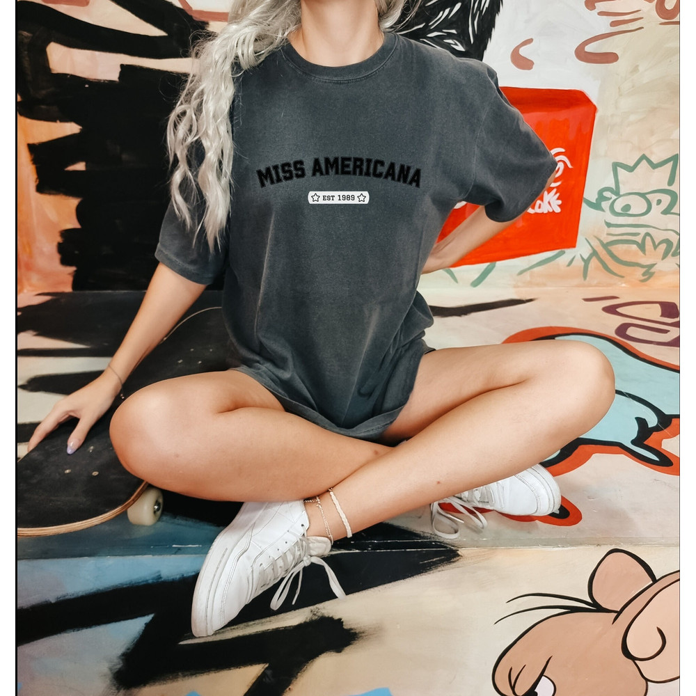 Comfort Colors Miss Americana Tshirt Eras Tour Taylor Swift Red White Blue 4th of July Attire Independence Day USA Shirt Trendy Reputation - 4.jpg