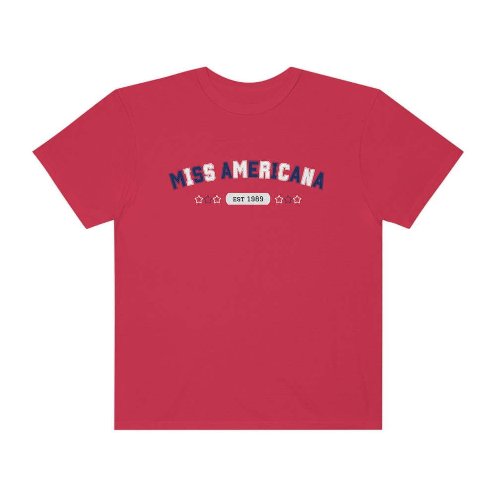 Comfort Colors Miss Americana Tshirt Eras Tour Taylor Swift Red White Blue 4th of July Attire Independence Day USA Shirt Trendy Reputation - 6.jpg