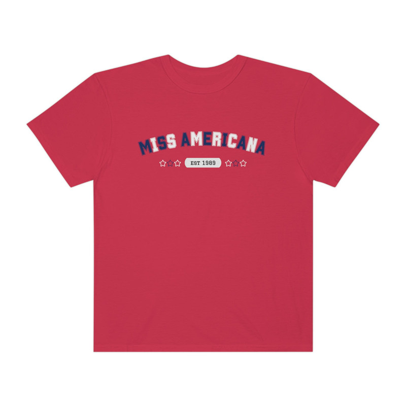Comfort Colors Miss Americana Tshirt Eras Tour Taylor Swift Red White Blue 4th of July Attire Independence Day USA Shirt Trendy Reputation - 6.jpg