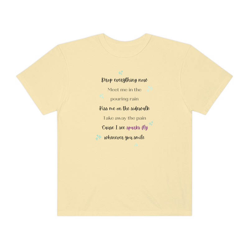 Comfort Colors Sparks Fly Taylor Swift T-shirt Speak Now Era Album Taylor's Version Tees Eras Tour Merch Taylor Swiftees Drop Everything Now - 6.jpg