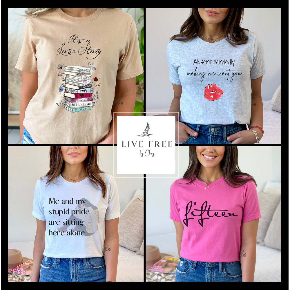 CUSTOM Lyric Taylor Swift Fearless Album Bella and Canvas Shirts The Eras Tour Taylor Swiftees Swifties Lyric Tshirts Customize Taylor Swift - 1.jpg