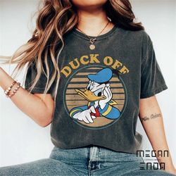 vintage disney donald duck comfort colors shirt, funny duck off donald duck shirt, disney shirt, disneyland shirt, disne