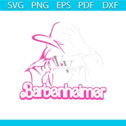 vintage barbenheimer destroyer of worlds svg digital file