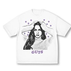olivia rodrigo guts white new album merch, olivia rodrigo guts shirt, vampire olivia shirt, gift for fans