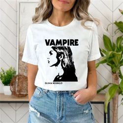 vampire tshirt, vampire red shirt, olivia rodrigo shirt, album guts shirt, preorder guts new album merch, olivia new alb