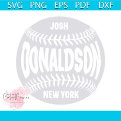 josh donaldson new york y baseball mlb svg graphic design file