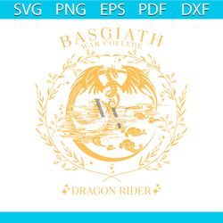 fourth wing dragon rider svg basgiath war college svg file
