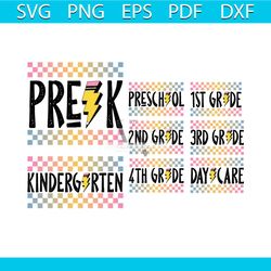 groovy first day off school svg back to school svg bundle