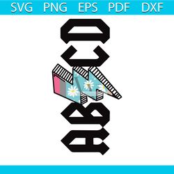 abcd funny teacher back to school svg graphic design file