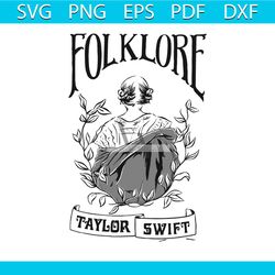 vintage taylor swift folklore art svg graphic design file