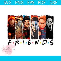 halloween friends horror characters png silhouette file