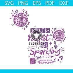 this night is sparkling taylor enchanted svg digital file