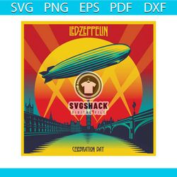 led zeppelin band vintage svg celebration day album svg