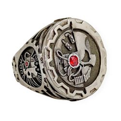 men's ring adeptus mechanicus, code 701140ym, completely 925 sterling silver