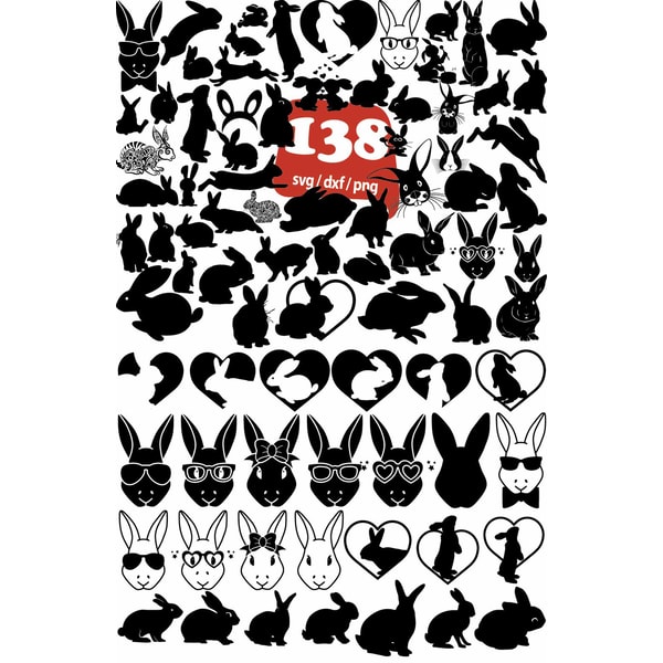 Rabbit SVG Bundle, Rabbit Svg, Rabbit Cricut, Rabbit Clipart - Inspire ...