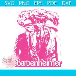 retro barbenheimer svg barbie collab oppenheimer svg file
