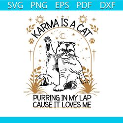 karma is a cat purring in my lap svg midnights taylor svg file
