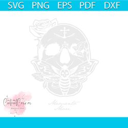 memento mori tour svg floral skull svg graphic design file