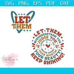 let them misunderstand you quote svg digital cricut file