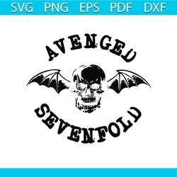 avenged sevenfold svg rock band skull svg cutting file