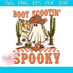 boot scootin spooky cowboy ghost svg graphic design file