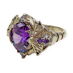 ring flies, 113430ym, completely 925 sterling silver, inserts cubic zirconia