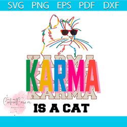 vintage karma is a cat svg taylor swiftie cat svg digital file