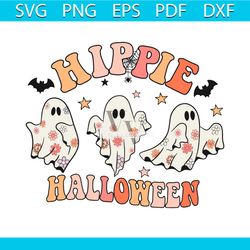 hippie halloween svg retro ghost halloween svg cricut file