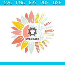hello 5th grade svg back to school svg cutting digital file