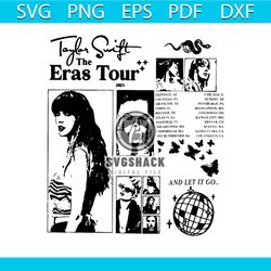 taylor swift tour 2023 svg the eras tour swiftie svg digital file