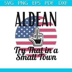 retro aldean usa flag small town svg design file