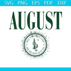 august sipped away svg folklore album taylor svg digital file