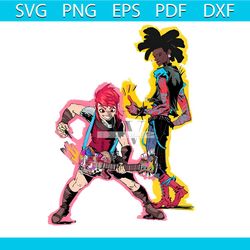 retro nimona and spiderpunk png sublimation download