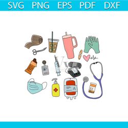 rn nurse gift for work cute nurse png sublimation download