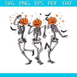 dancing skeleton halloween svg pumpkin halloween svg file